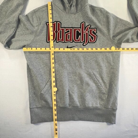 Arizona Diamondbacks Nike Center Swoosh Hoodie Medium MLB Baseball DBacks Grey - Picture 10 of 10